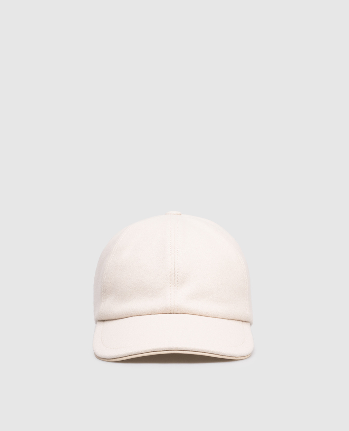 

Beige cap with wool and cashmere Peserico