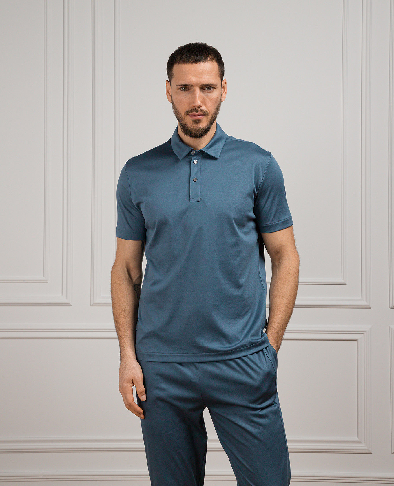 

Blue polo Zimmerli, Light blue