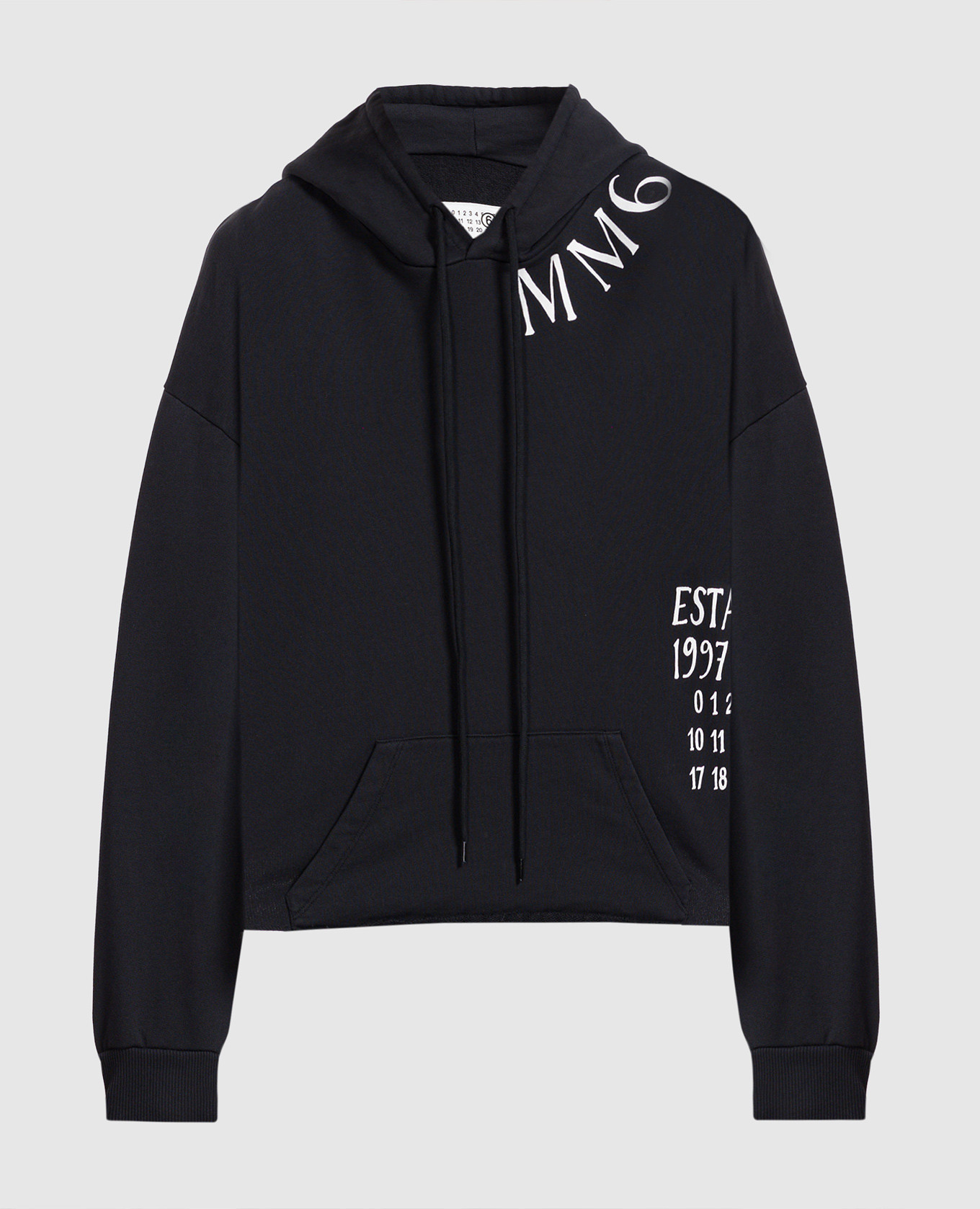 

Blue hoodie with logo print Maison Margiela MM6