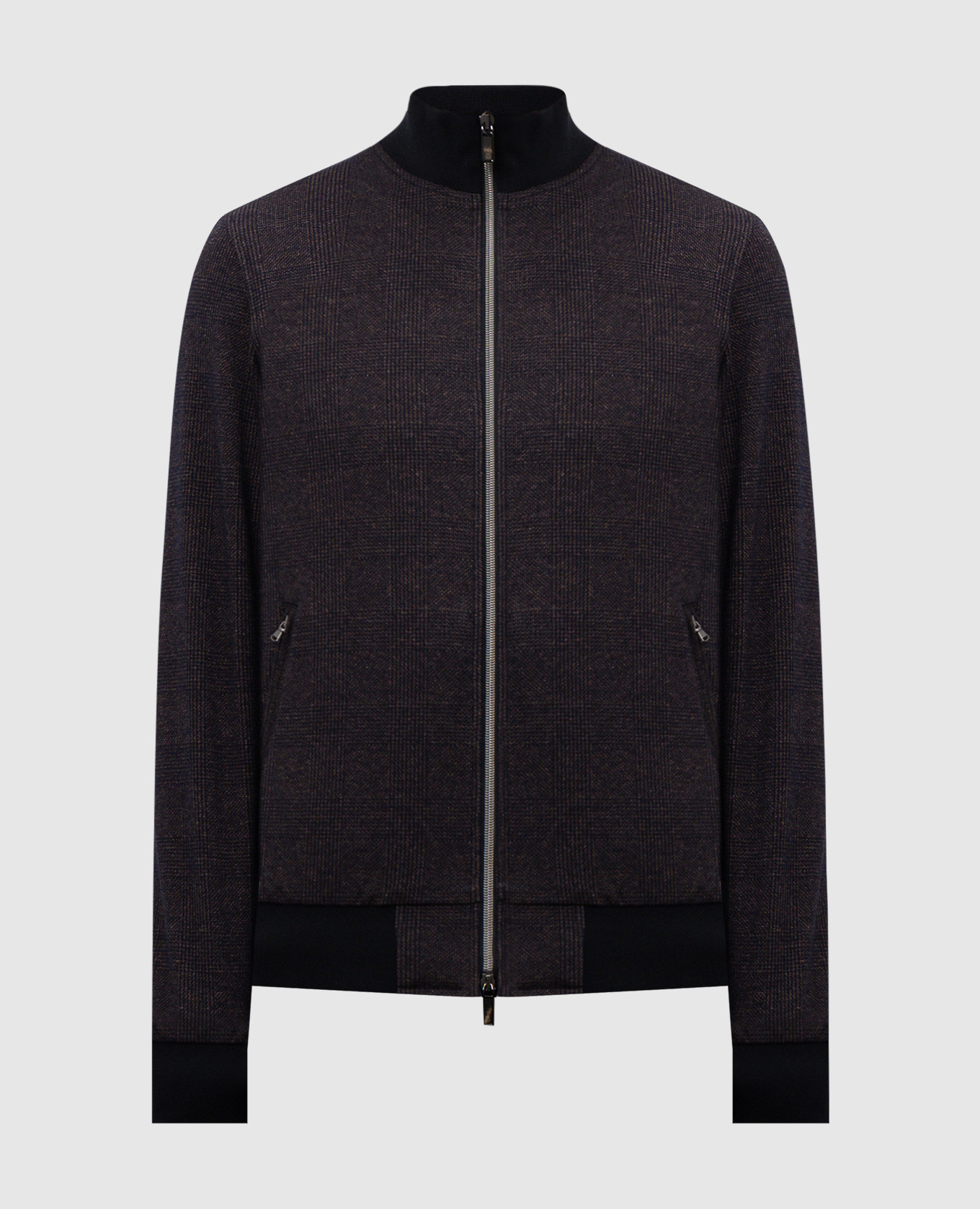 Purple sport jacket with wool in windsor check capobianco