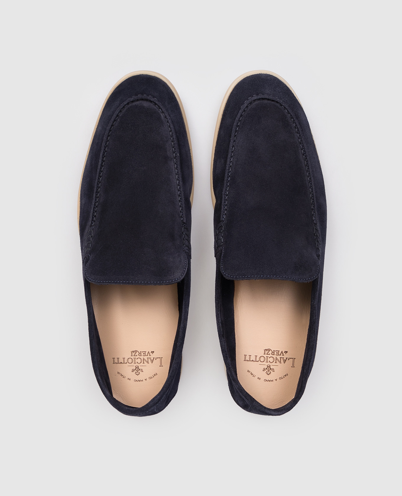 

Blue suede loafers FELIX Lanciotti De Verzi
