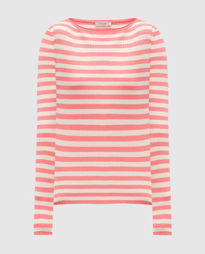 Twinset Pink striped long sleeve top 251TP3471