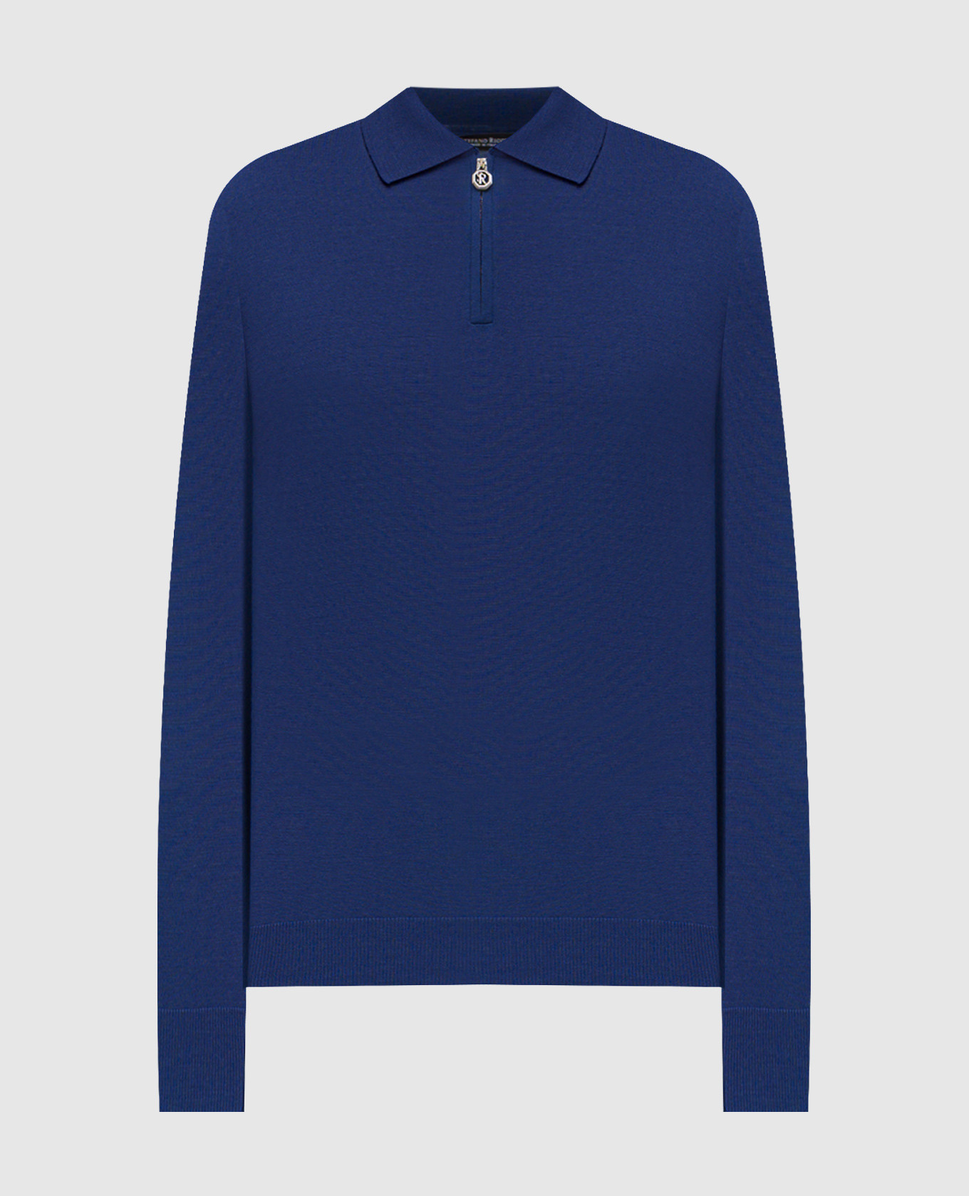 

Blue wool polo shirt Stefano Ricci