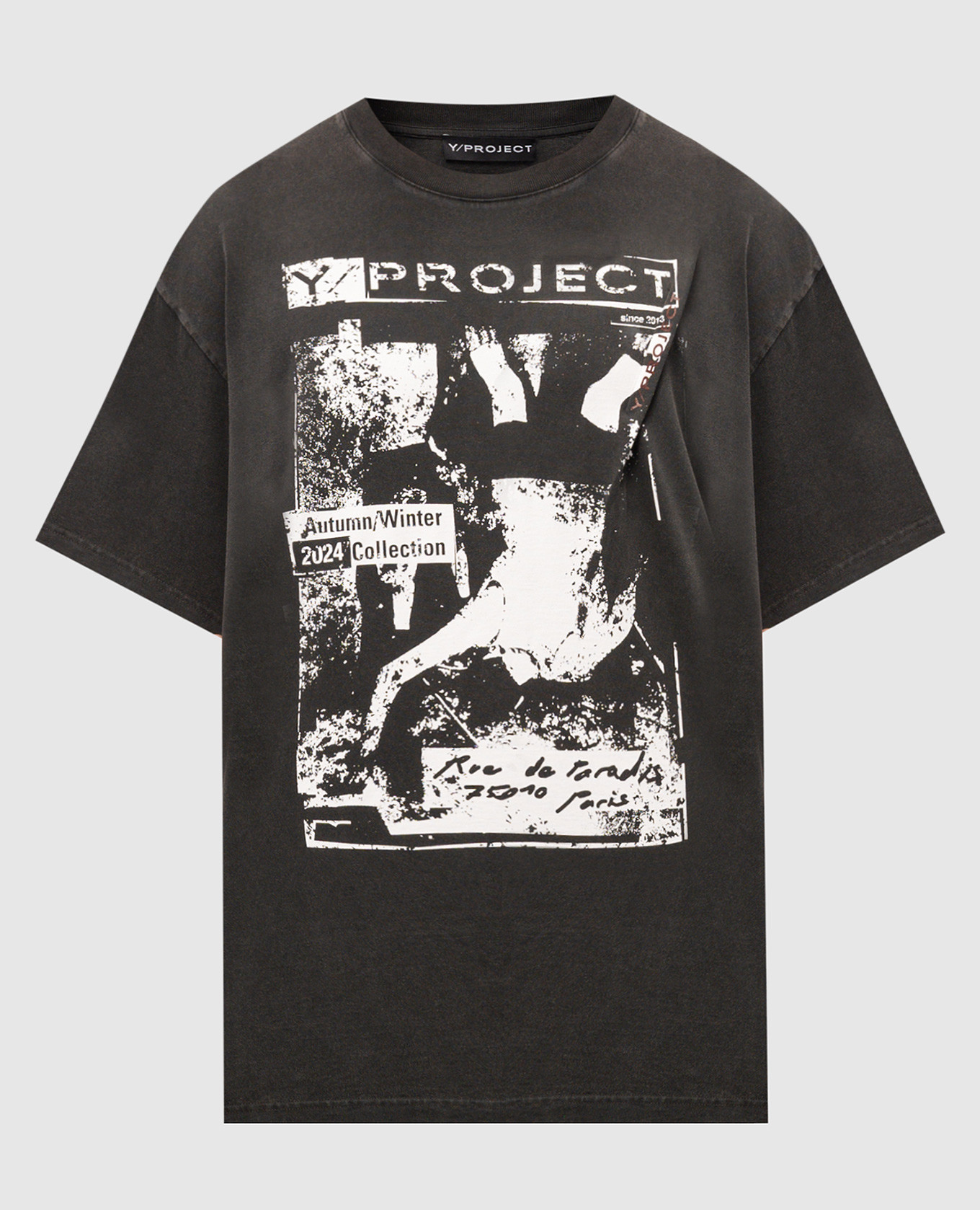 Black t-shirt with logo print y project
