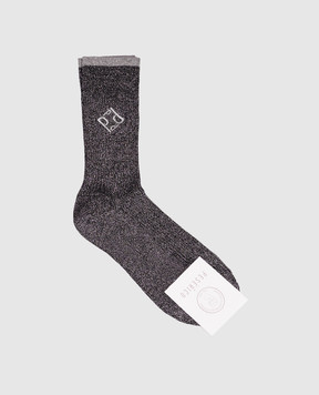 Peserico Black socks with lurex S41066C0RCC693