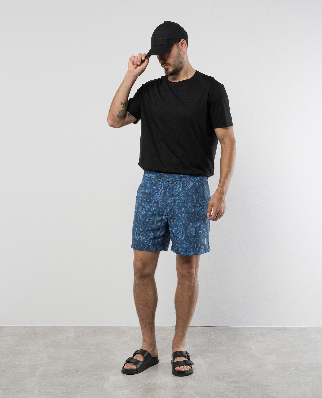

Blue Paisley Print Swim Shorts Brunello Cucinelli
