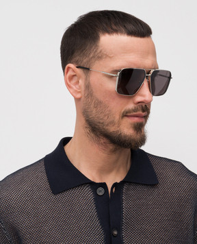Alexander McQueen Silver Navigator Sunglasses 832524I3330