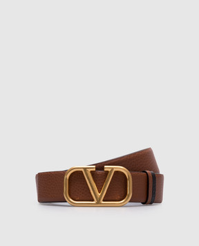Valentino Vlogo Reversible Leather Belt 6Y2T0T46VBC