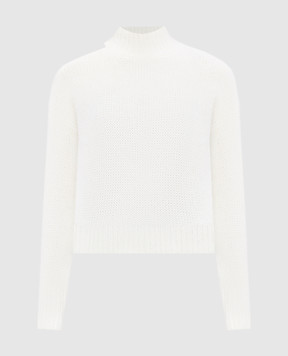 Peserico White angora turtleneck sweater S99639F0309205