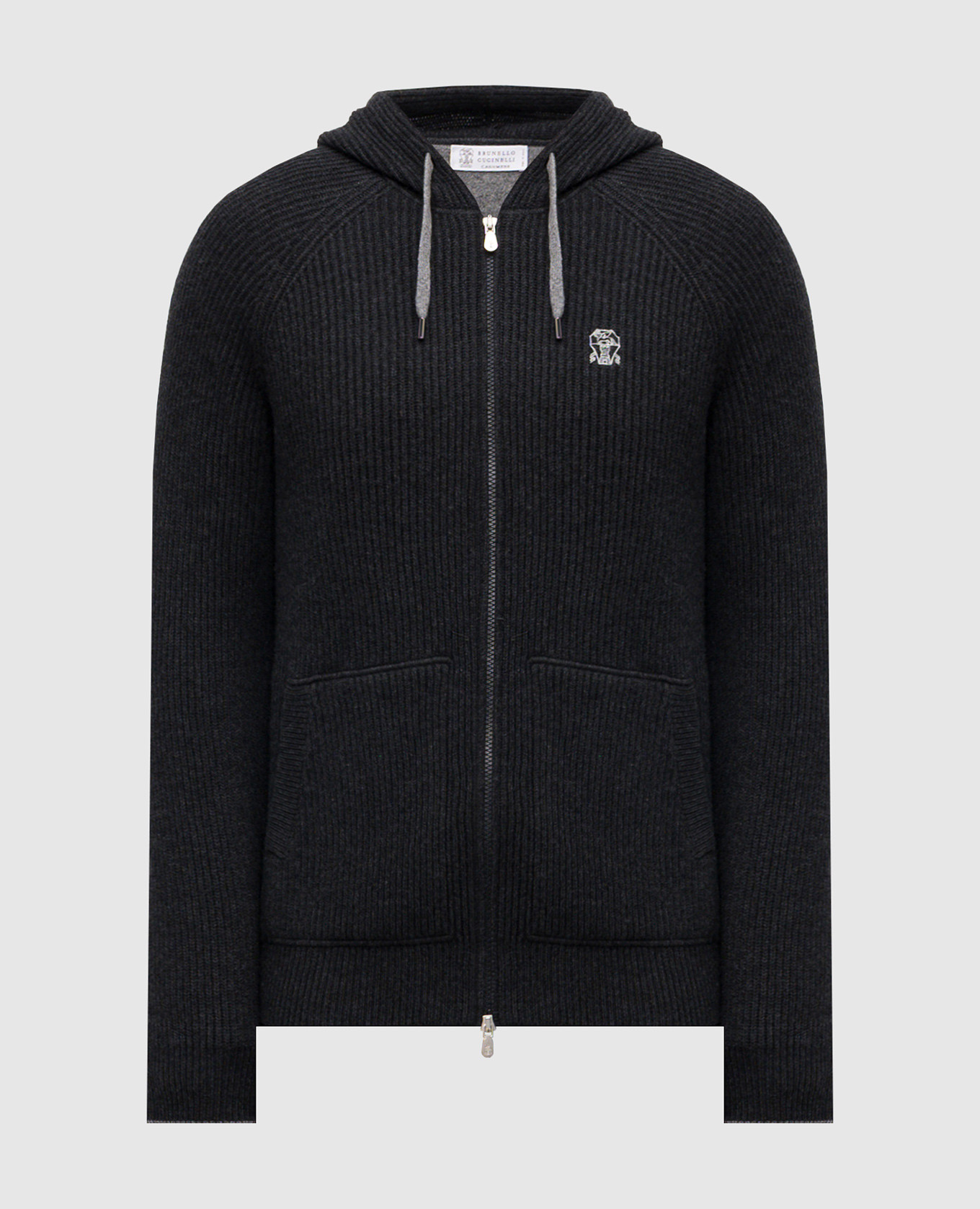 Gray cashmere cardigan Brunello Cucinelli