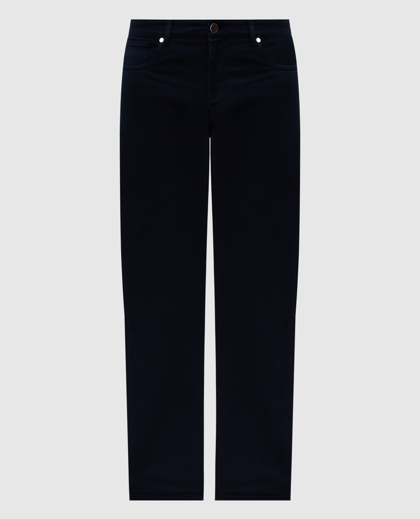 

Blue jeans with logo patch Enrico Mandelli