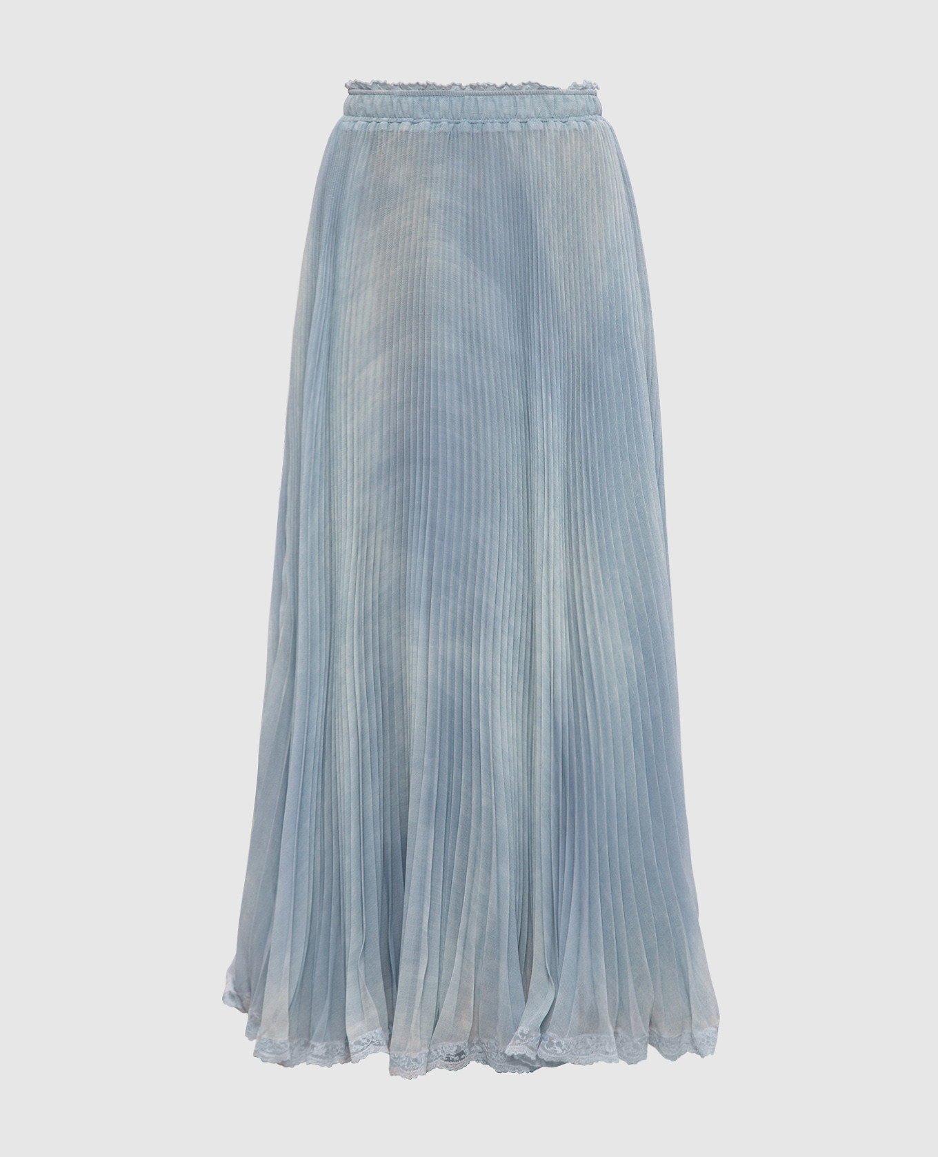 

Blue midi dress with lace Ermanno Scervino, Light blue