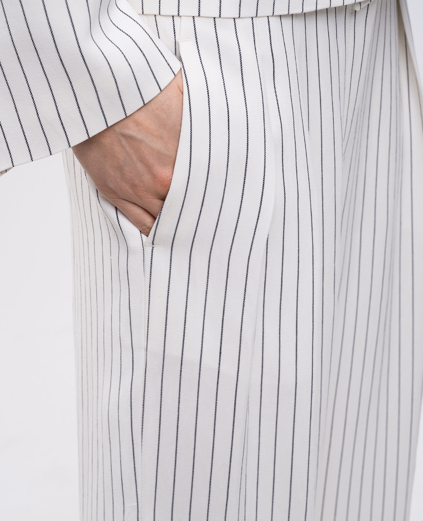 

AYLA white striped linen pants Lou Lou Studio