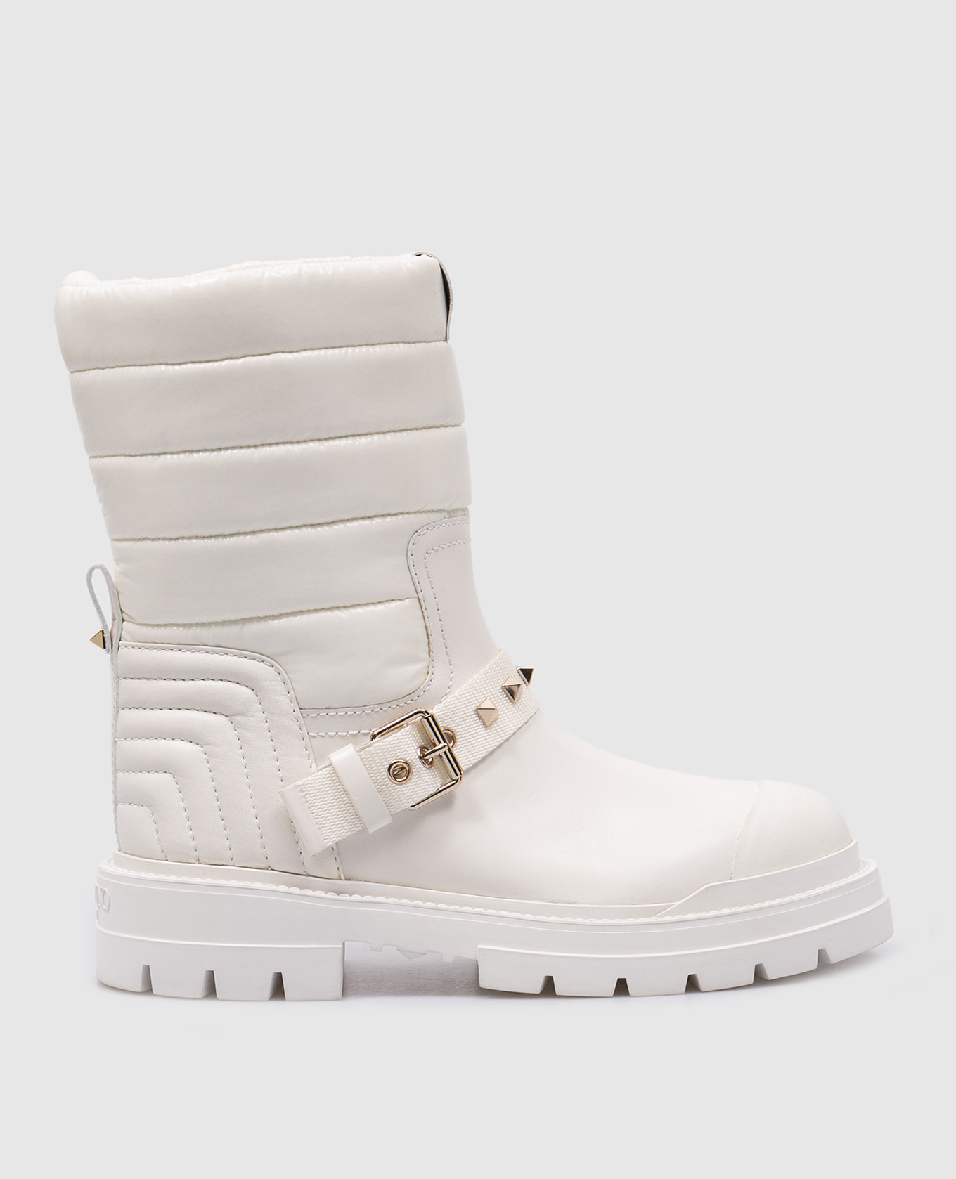 

White combination boots with logo Valentino