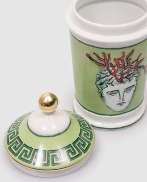 Ginori 1735 Journey of Neptune Green Porcelain Apothecary Vase 020RG00FA6520LX