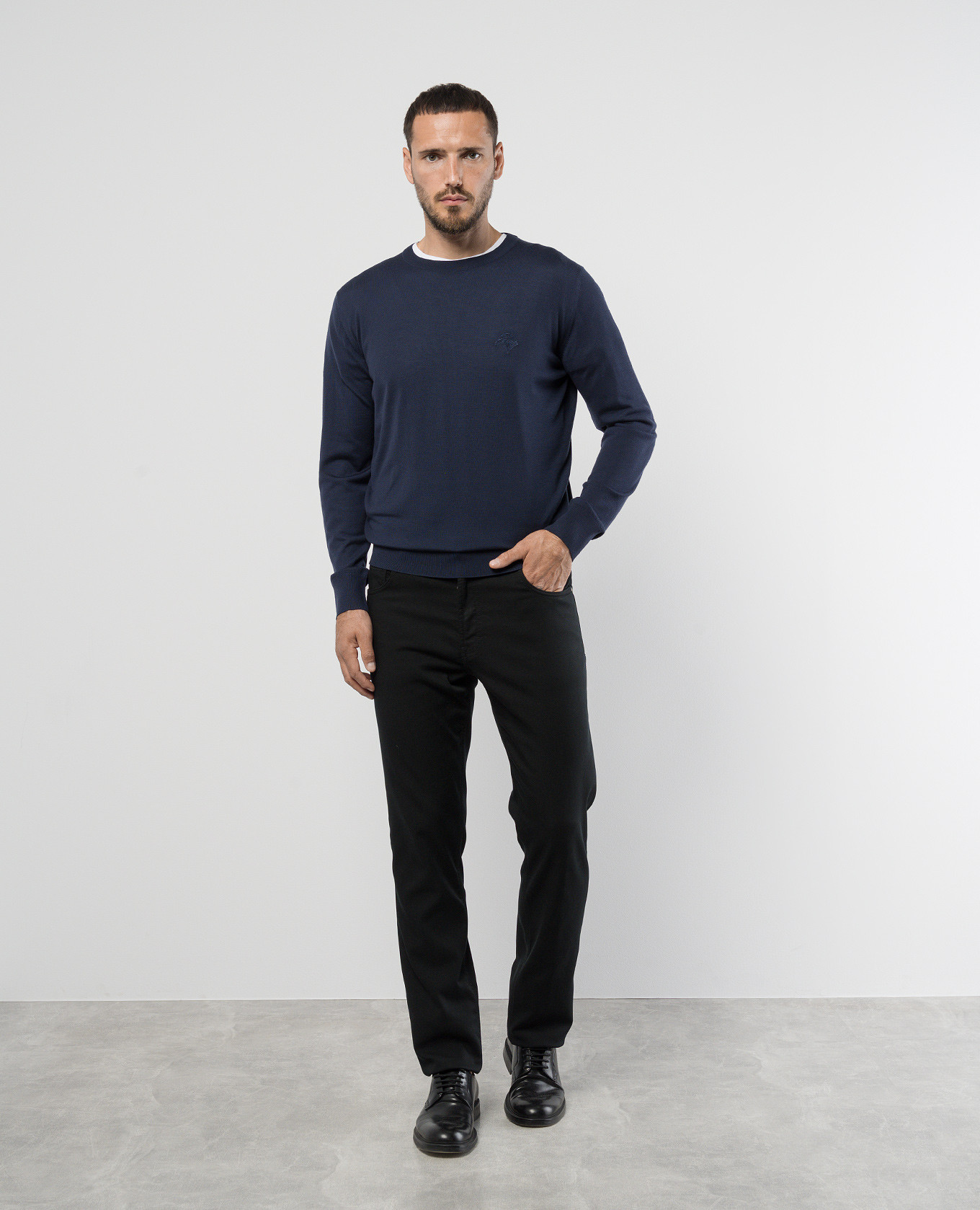 

Purple wool jumper with logo Stefano Ricci, Violet