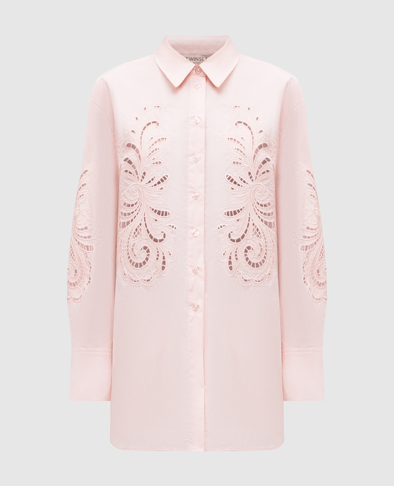 

Pink blouse with Richelieu embroidery Twinset