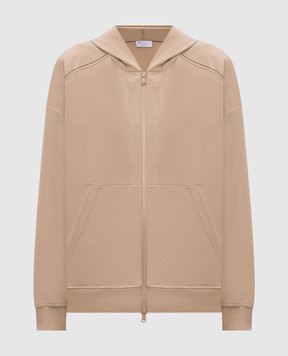 Brunello Cucinelli Beige sports jacket with monil chain MH827FB706