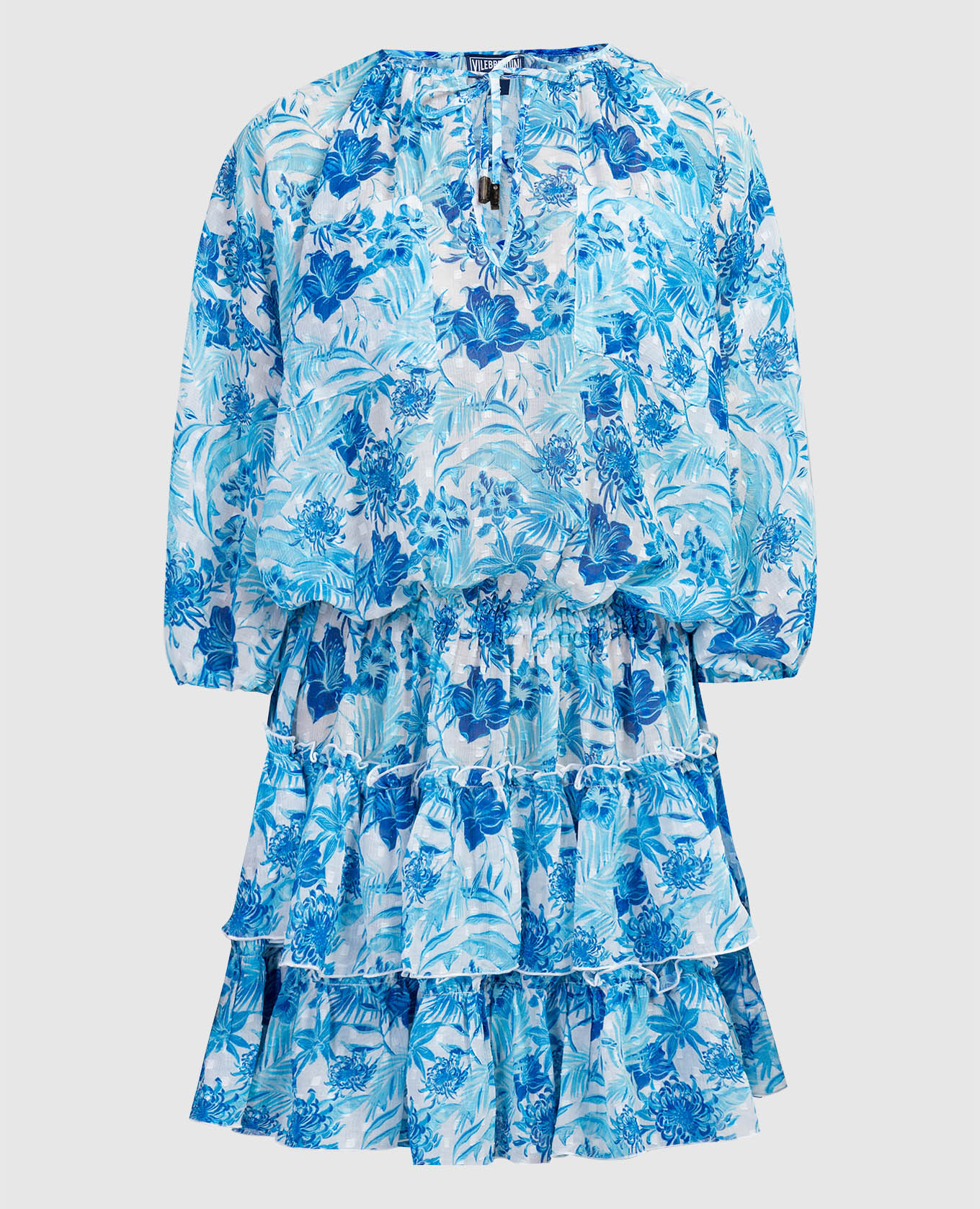 Lauriane white dress with ruffles Vilebrequin