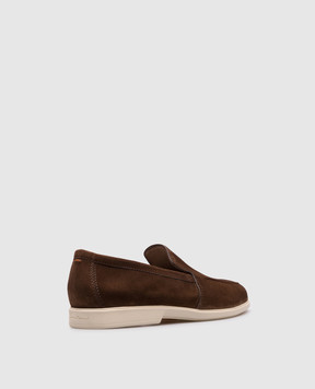 Santoni Brown suede loafers MGAR18829TICSEAA