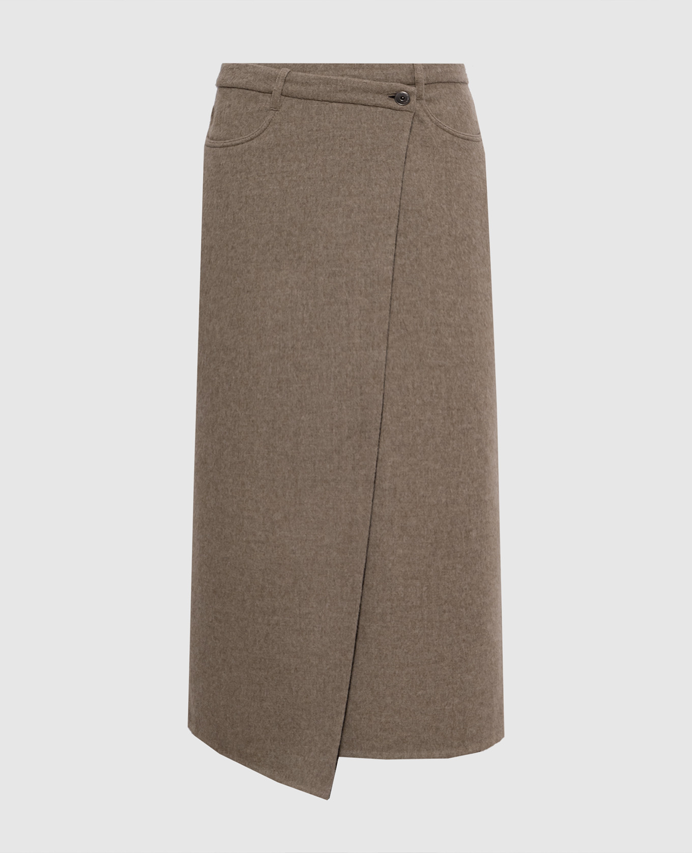 

Beige wool skirt with a smell Brunello Cucinelli