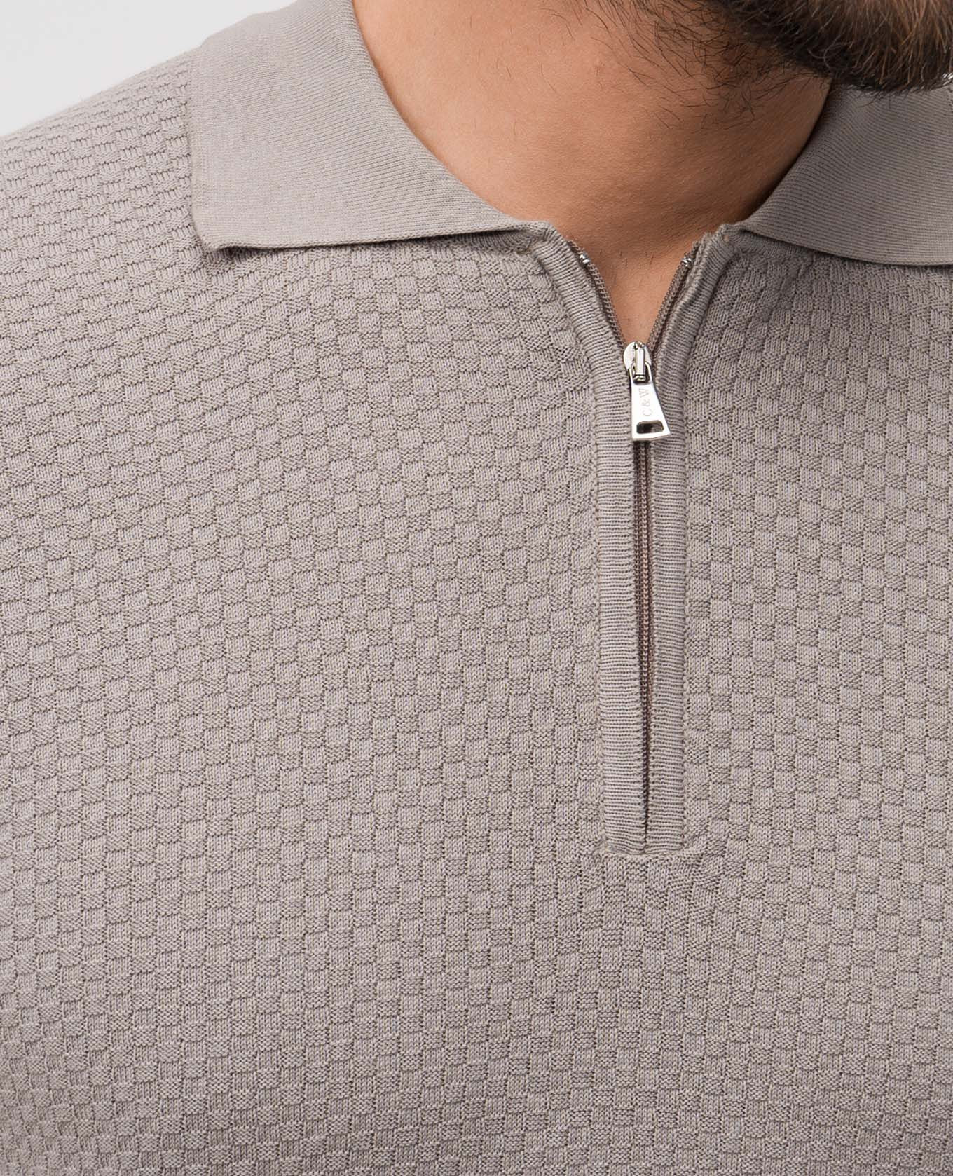 

Gray polo shirt with pattern Cashmere&Whiskey, Grey