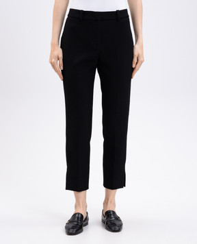 Peserico Black pants with slits P0463601934