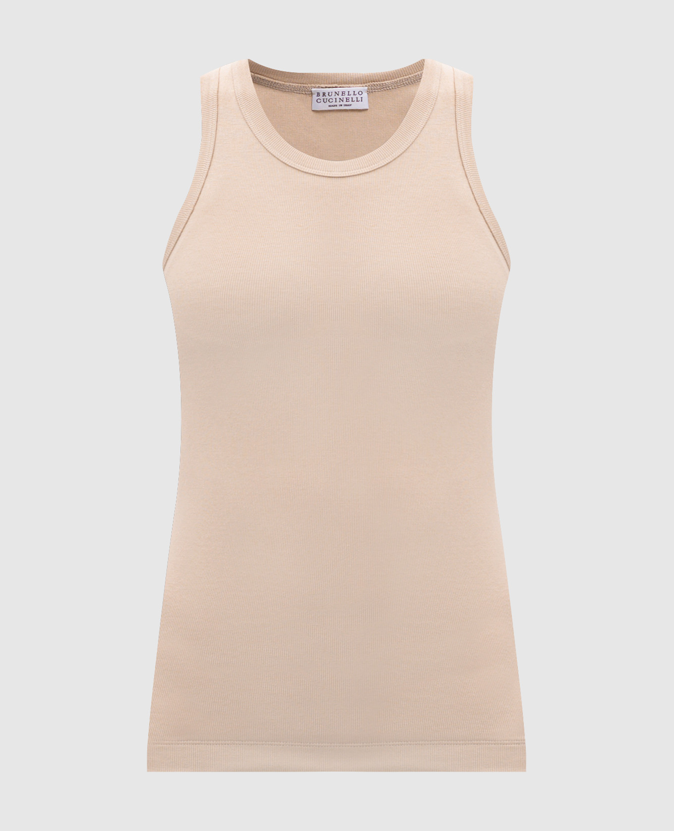 

Beige top with monil chain Brunello Cucinelli