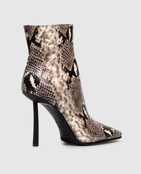 Le Silla Vittoria leather ankle boots with reptile print 4361E090BXPPDUR