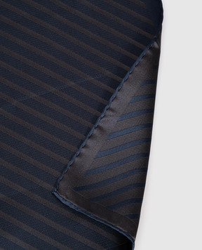 Brunello Cucinelli Blue silk pacha scarf MI8740091