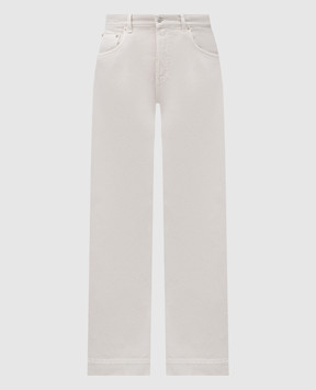 Alexander McQueen Beige jeans with logo patch 839142QYABT