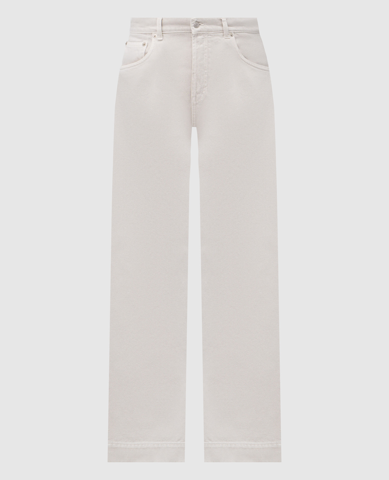 

Beige jeans with logo patch Alexander McQueen