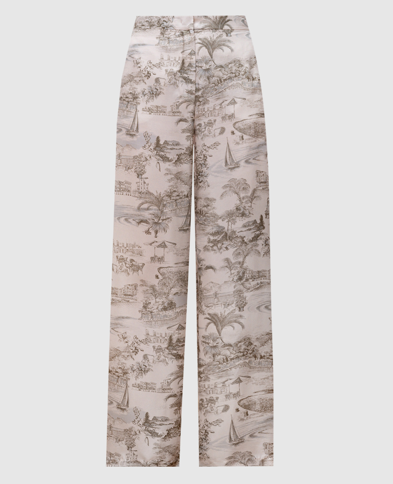 

ZEUS green silk pants Max Mara