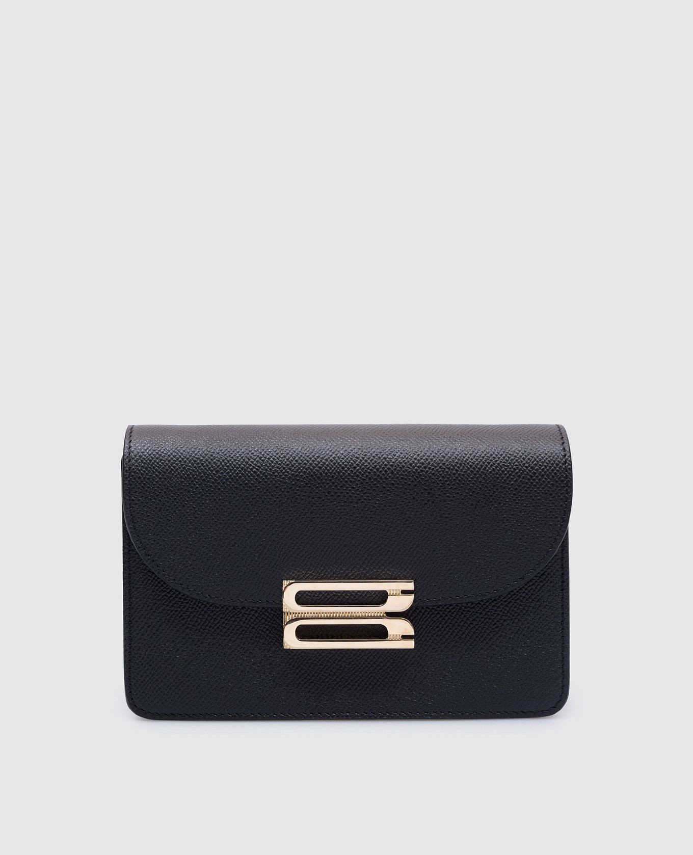 

Black leather bag with logo Victoria Beckham