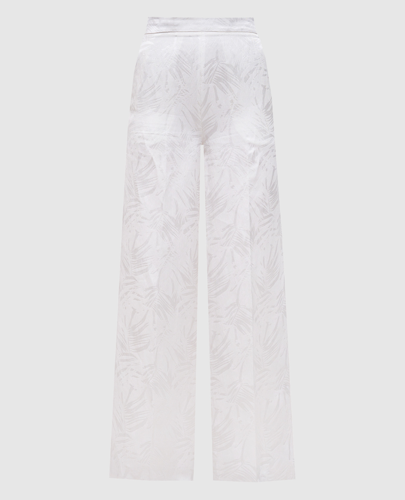 White palazzos with linen Twinset