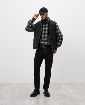 Cashmere&Whiskey Black double-sided vest made of cashmere GM0091340477