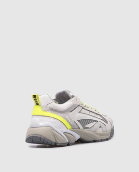 MSGM Vulcano gray sneakers with a holographic effect 3640MS301639