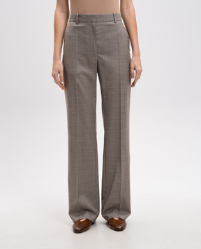 The Row Diane grey wool trousers 8390W2623