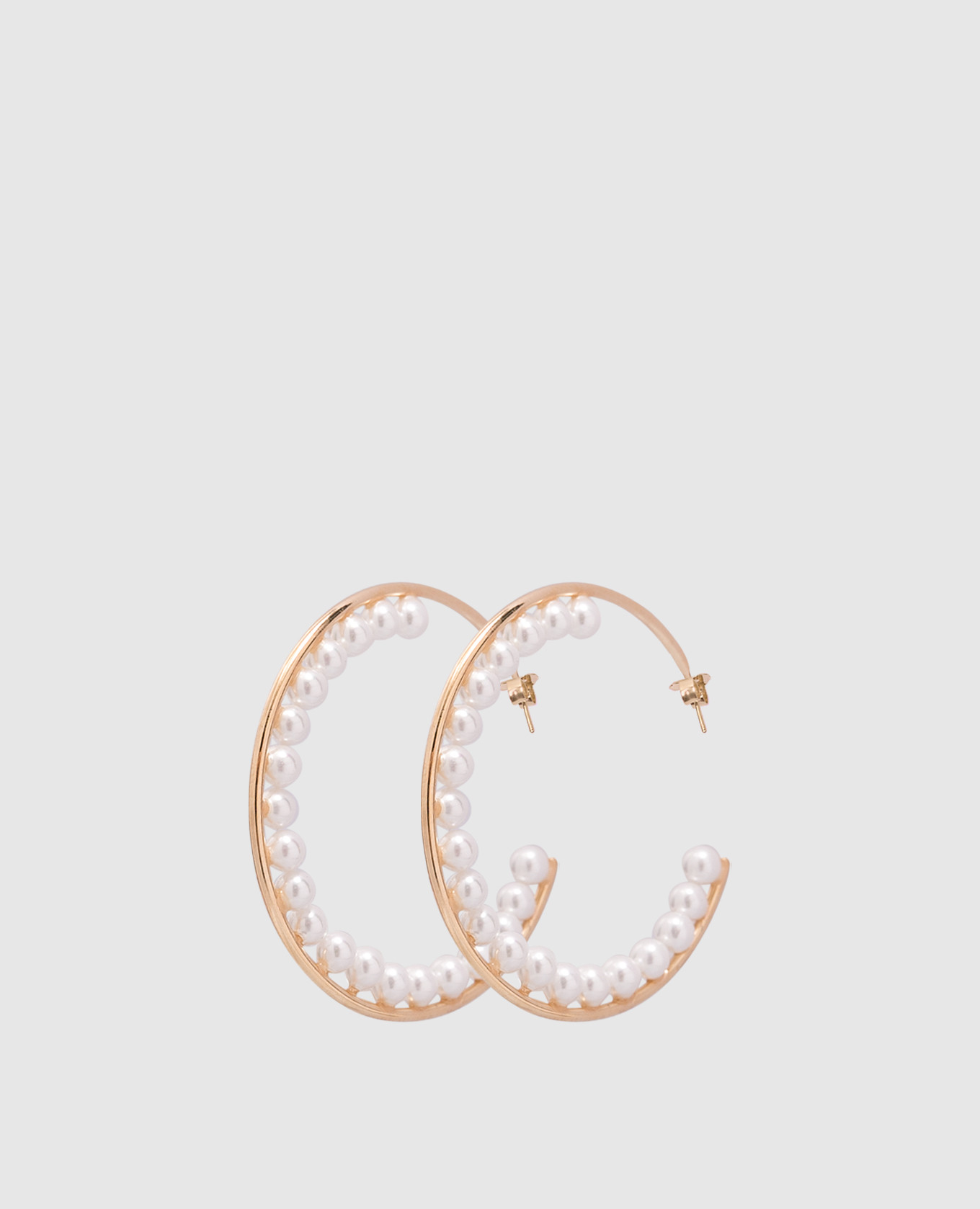 

Gold plated Congo earrings with beads Madreperla, Golden