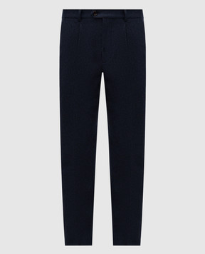 Brunello Cucinelli Blue wool pants M038PE1450
