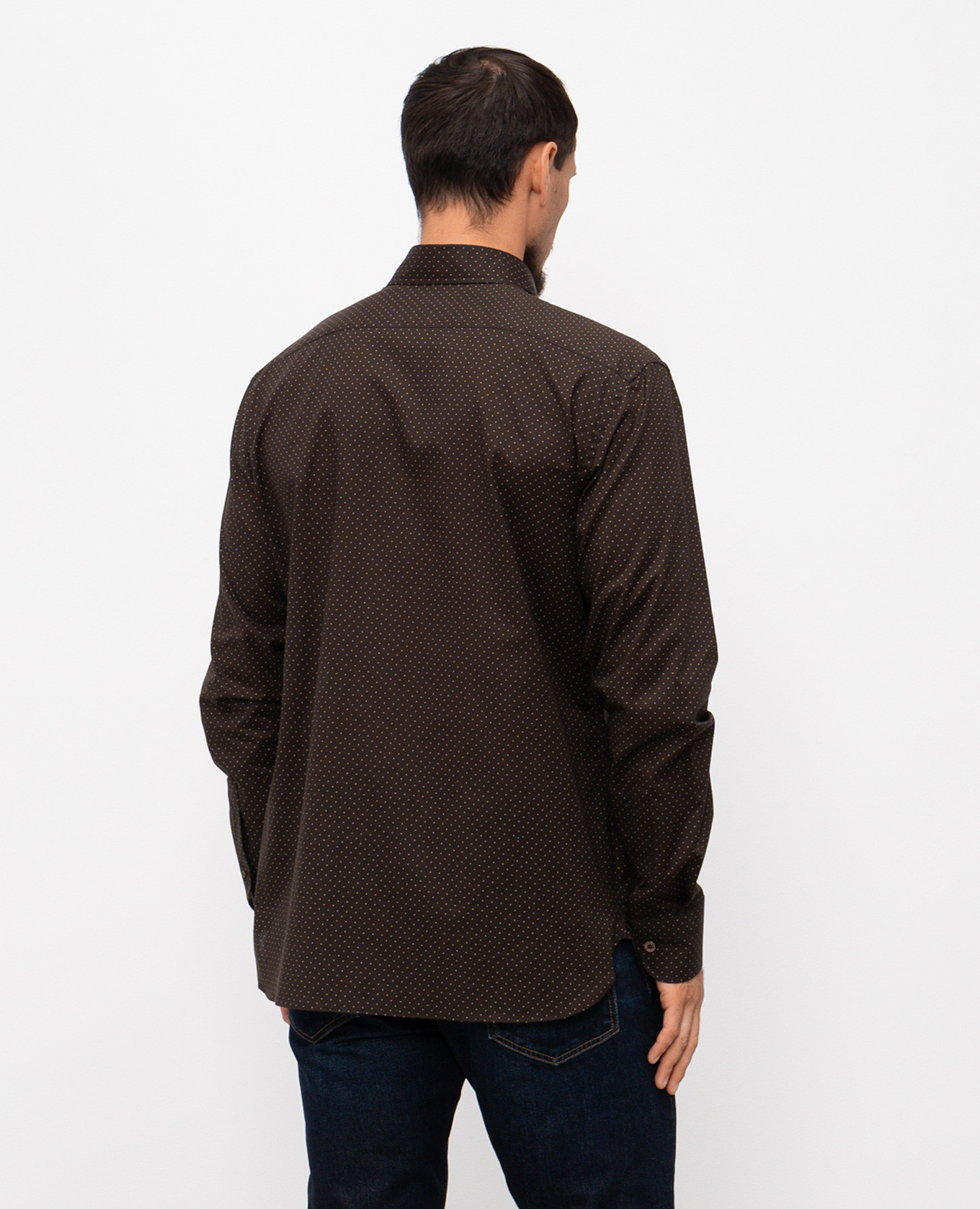 

Brown polka dot shirt Tom Ford