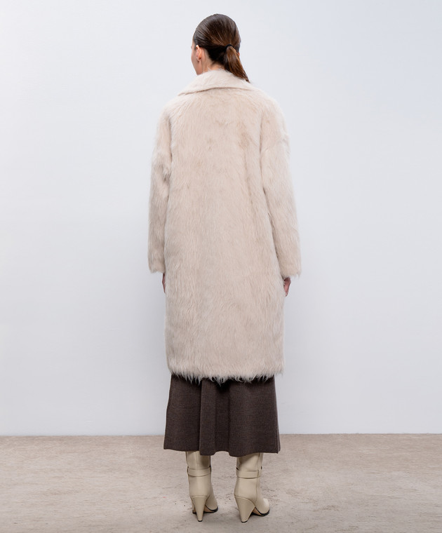 Max Mara Weekend Beige coat with alpaca CANTONE shop with