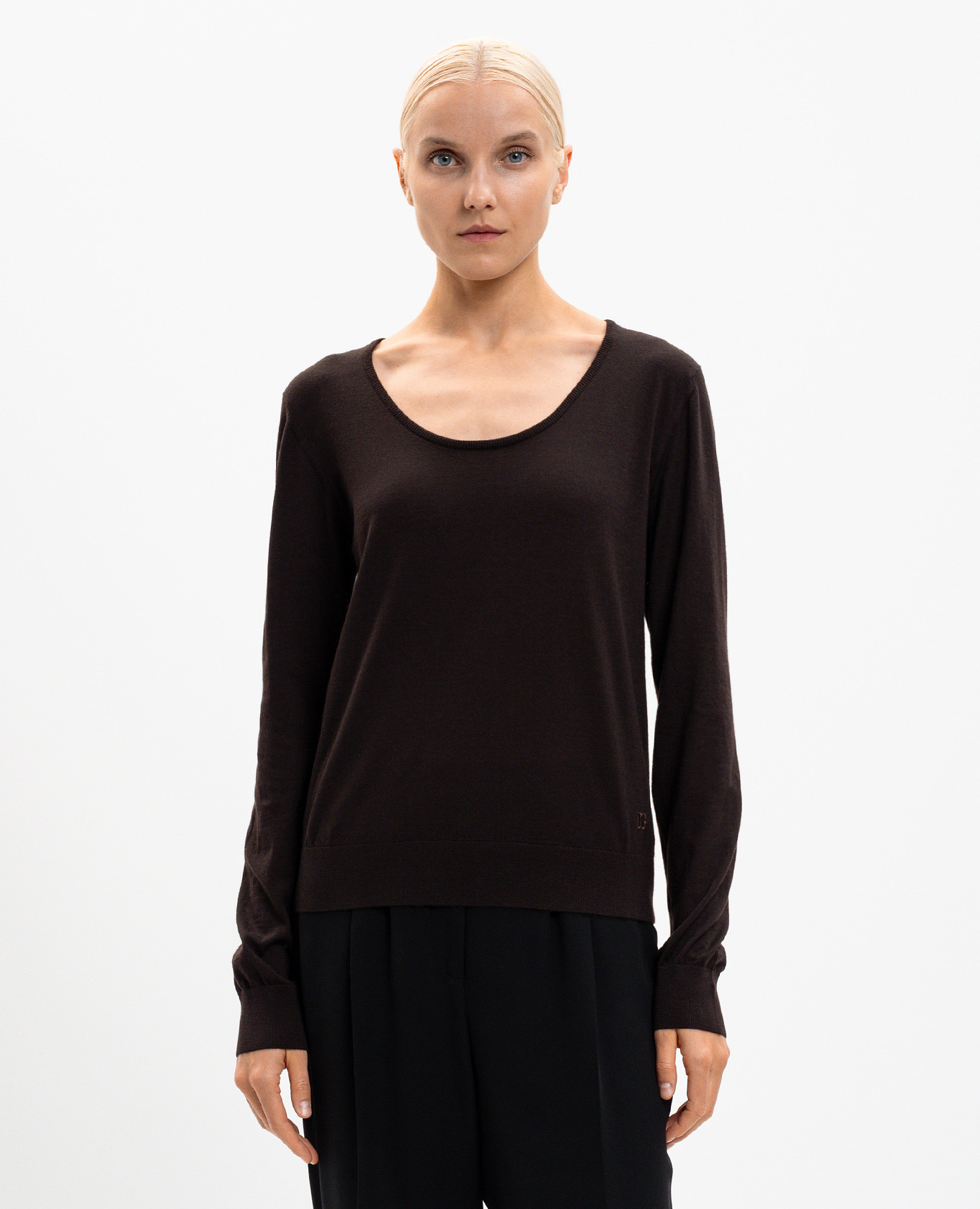 Brown cashmere jumper Dolce&Gabbana 3