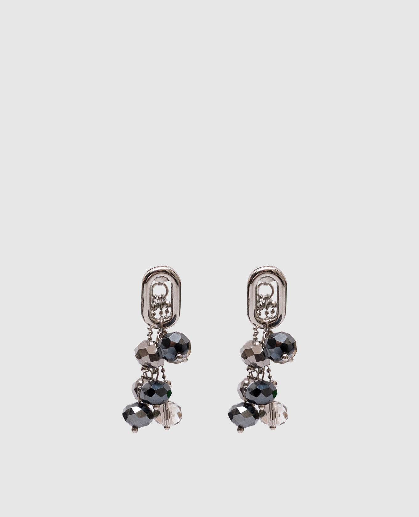 

Silver earrings with beads Peserico
