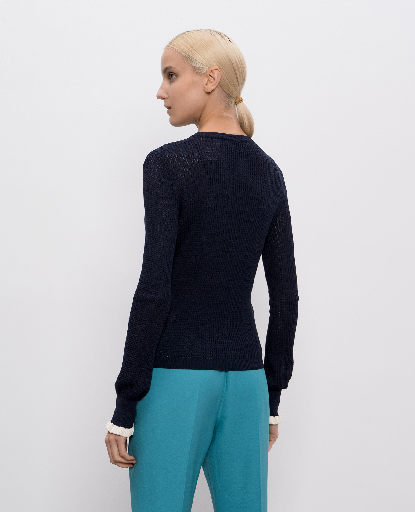 Blue jumper with logo Valentino 4
