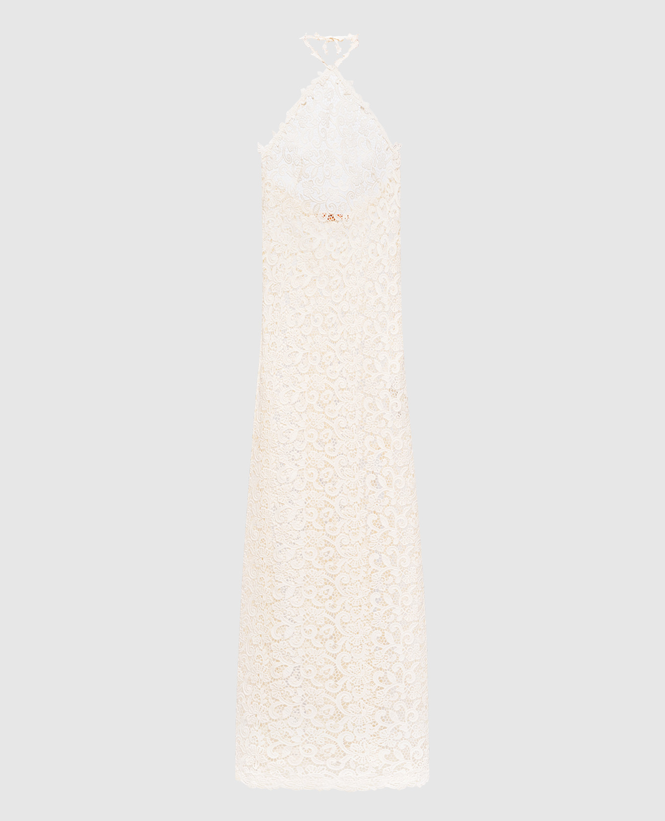 

Beige lace maxi dress Ermanno Scervino