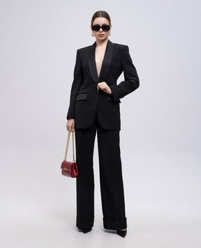 Dolce&Gabbana Black wool and silk jacket F2964TFU21E