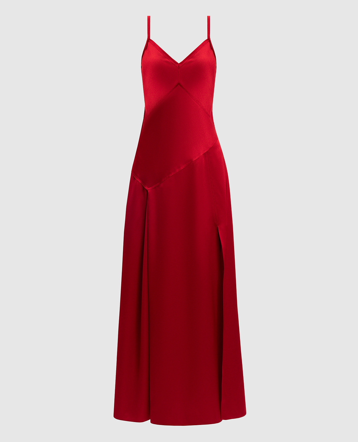 Red dress SASIA with slit Max & Co
