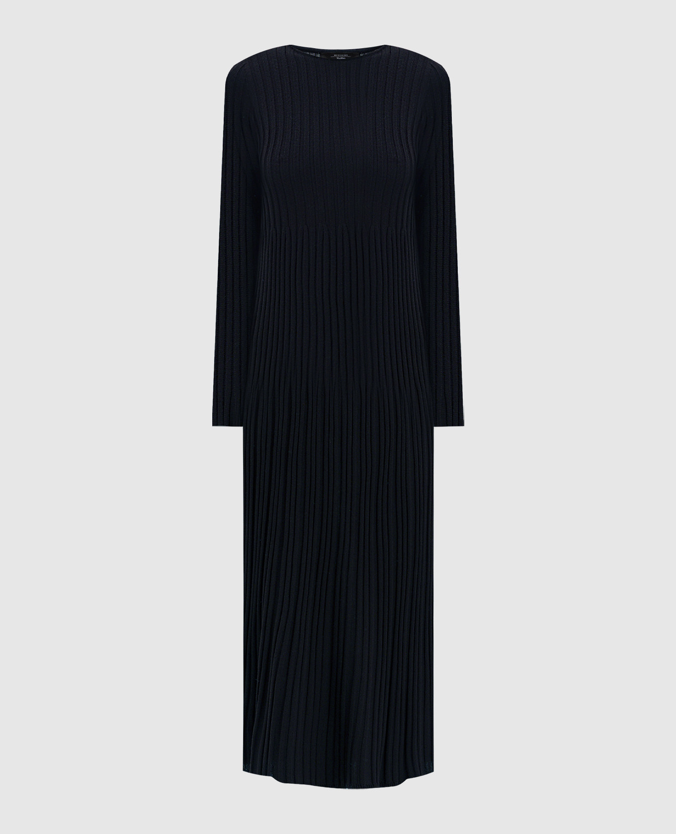 

Blue midi dress ELETTA in a rib with wool Max Mara Weekend