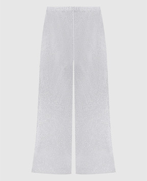Santa Brands White short pants with crystals WIDEPANTS